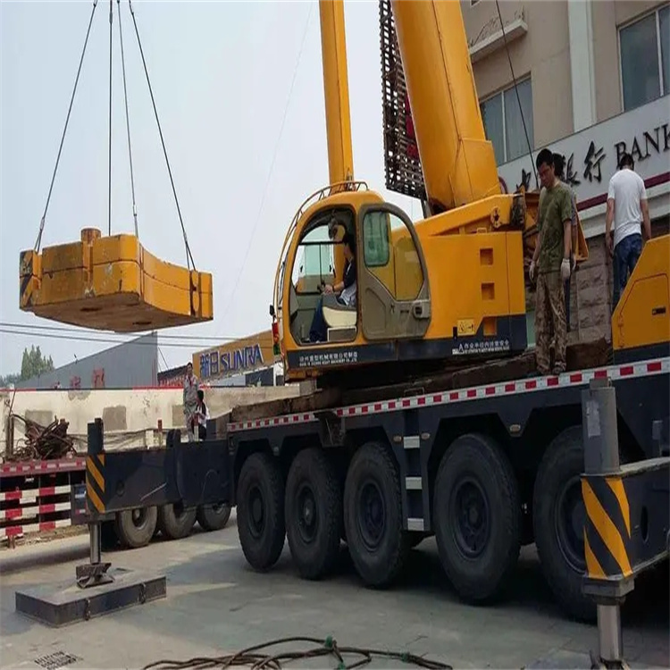 沧州运河当地吊车出租|机器吊装|75吨|工厂搬迁服务